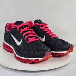 Nike Air Max 2011 Womens Running Shoes Black Pink 429890-062 Size 6.5
